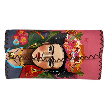 Frida Kahlo Printed Faux Leather Wallet