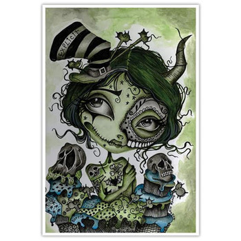 Dottie Gleason Zombie Girl Art Print