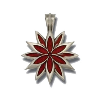 BICO Pewter Pendant LILAC B220 Red