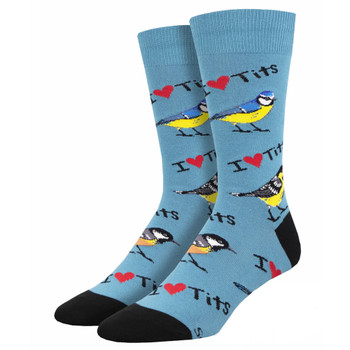 I Heart Tits Men's Socks