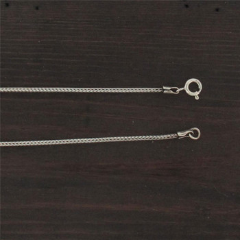 1.5 mm Wheat Chain Sterling Silver Necklace Jewelry Rhodium Plated .925