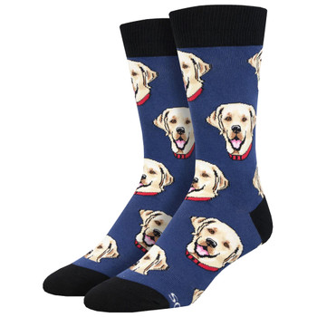 Labrador Dog Socks Blue
