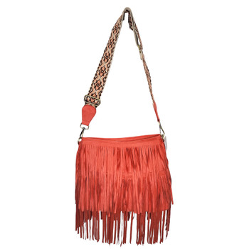 Fun Fall Fringe Purse In Burgundy Leather by Razolly @Razolly1