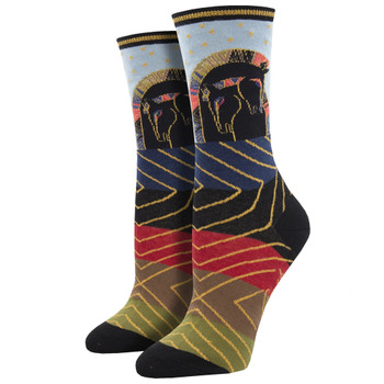 Socksmith Women's Socks - Laurel Burch - Embracing Horses
