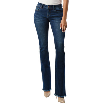 Grace in La Mid-Rise Basic Pocket Bootcut Jeans front view