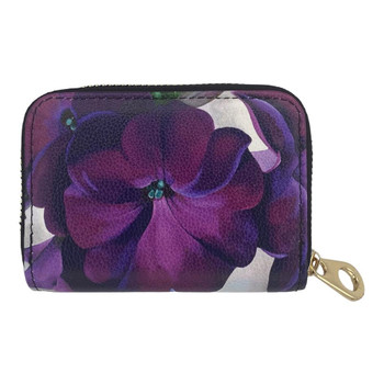 Georgia O'Keeffe Petunia Zip Around Wallet back view