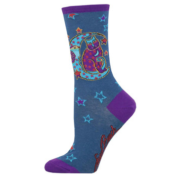 Laurel Burch Moonside Cat Women's Socks
