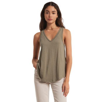  LUGOGNE Plus Size Tank Tops for Women Casual Vneck