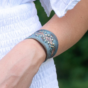 Anju Jewelry Patina Copper Cuff Bracelet - BP311
