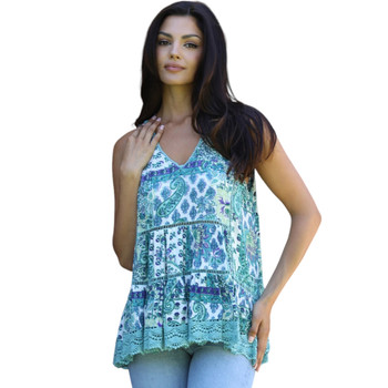 Lola P. Summer Tunic Tank Top front view