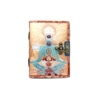 OM Chakra leather journal. 