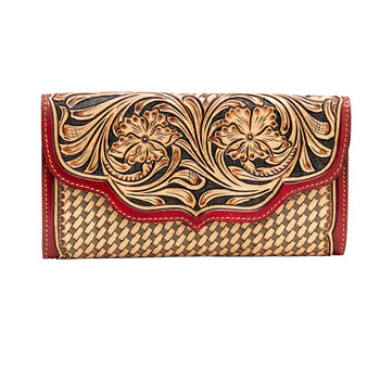 Myra bag Wirof leather hand-tooled leather wallet. 