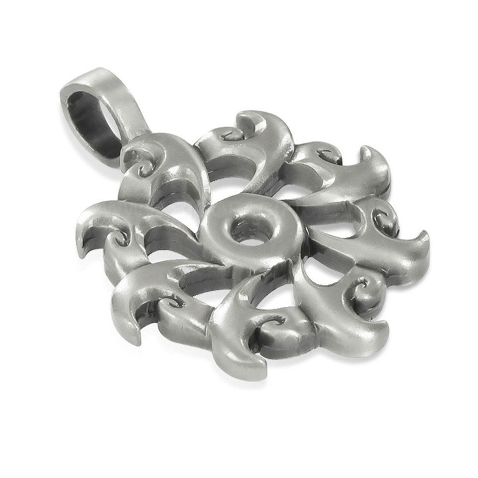 Bico Australia Pacific WOODSTOCK Pewter Pendant Black Resin