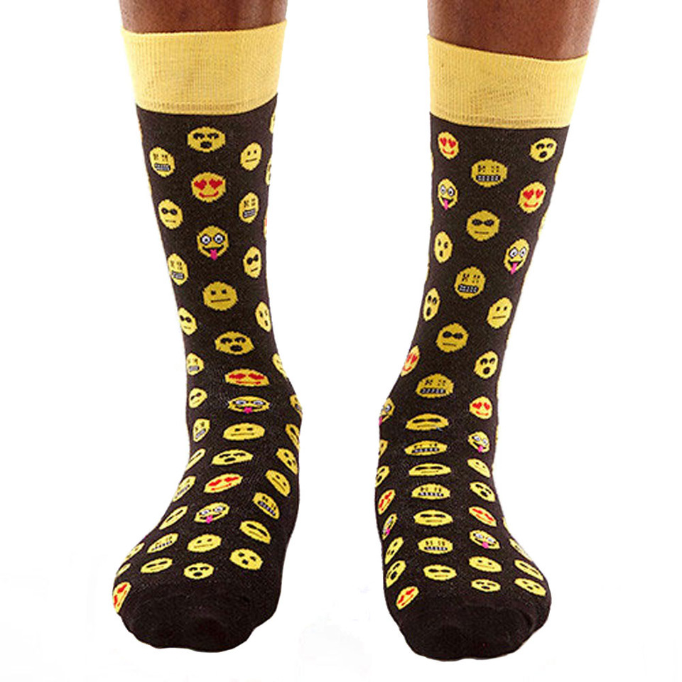 Men s Crew Socks Emoji Life Express Yourself Emoticons Purple Leopard men-s-crew-socks-emoji-life-express-yourself-emoticons-purple-leopard