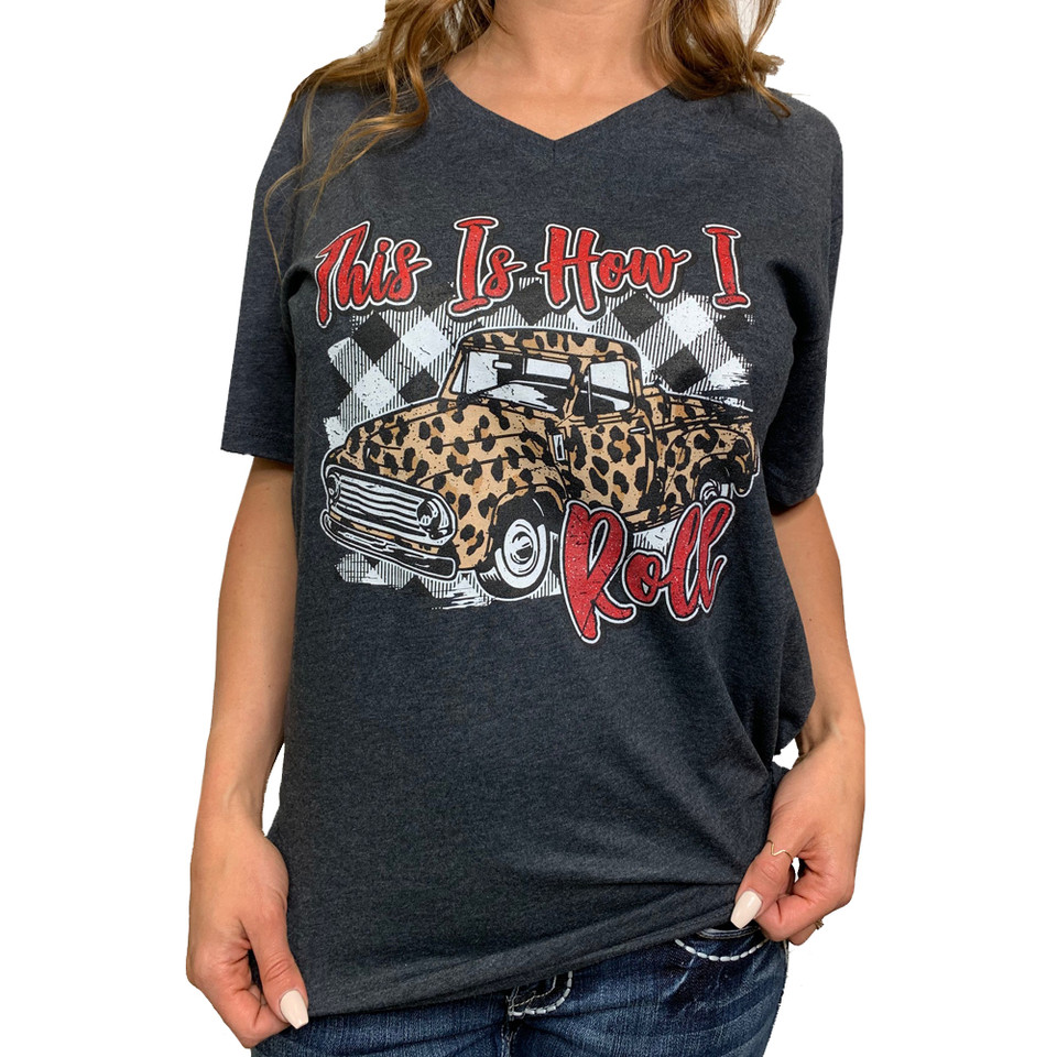 Leopard Foil Printed Half Sleeve Summer Sweater