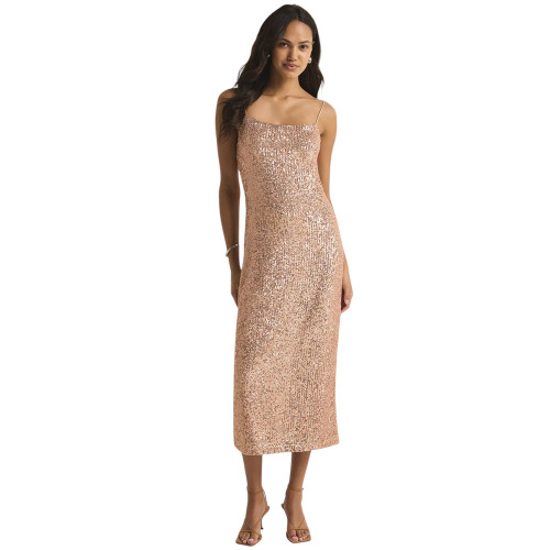paulina halter printed sequin midi dress Bhldn Paula Halter Printed Sequin Midi Dress