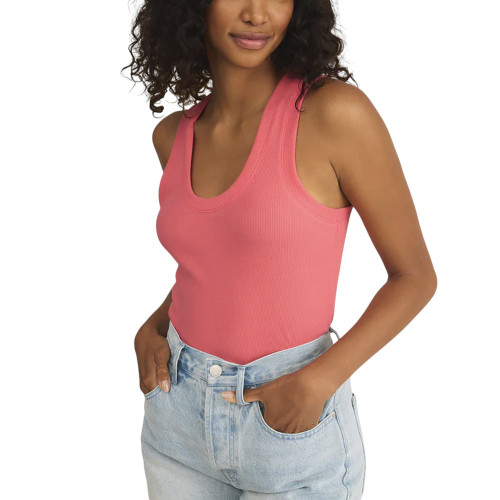 Z SUPPLY SIRENA RIB TANK TOP SUNSET PINK | PURPLE LEOPARD BOUTIQUE