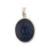 Sterling silver blue Lapis pendant. 