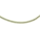 Thick Round 4mm 18" Sterling Silver Omega Chain Necklace