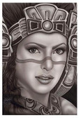 Aztec Princess by Big Ceeze Fine Art Print