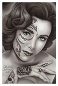 Liz by Big Ceeze Fine Art Print Elizabeth Taylor Sugar Skull