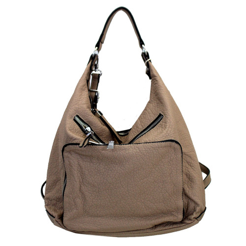 Soft Stonewashed Taupe Brown Handbag or Backpack