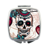 Day of the Dead compact mirror.