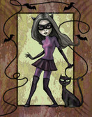 Diana Levin - Levin's Cat Woman - Canvas Giclee