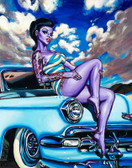 Tom Laura aka BigToe - Blue Danika - Canvas Giclee