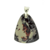 Porcelain Jasper Sterling Silver Pendant