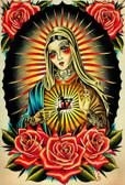 Faith Mary by Tyler Bredeweg Canvas Giclee Tattooed Virgin