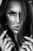 Money Sign Eye by Horbe Canvas Giclee Art Print Sexy Woman