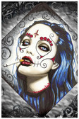 Angelina by Shayne of the Dead Bohner Fine Art Print Sugar Skull Mask