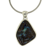 Sterling Silver Natural Australian Boulder Opal Pendant