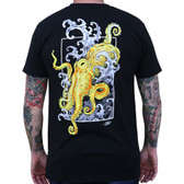 Crawl by Clark North Octopus Men's Black Tee Shirt