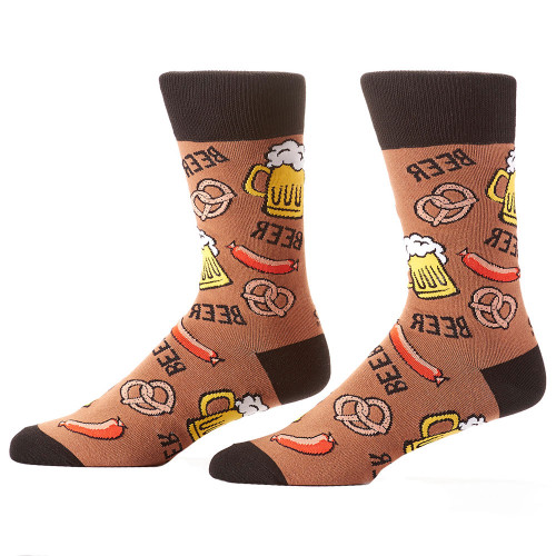 Beer and Pretzels Socks by Byford