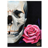 Christina Ramos Rose and Skull Art Print