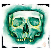 Christina Ramos Green Skull Canvas Art Print