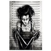 Marcus Jones Eddie Scissorhands Mugshot Art Print