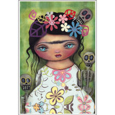 Abril Andrade Muertos Fest Art Print