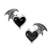 Alchemy Gothic E444 - Blacksoul Ear Studs