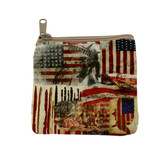 Small American Flag coin purse. 