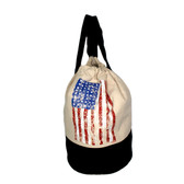 American Flag  duffel backpack . 