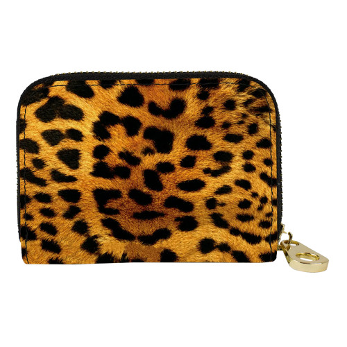 LEOPARD PRINT ZIPPERED WALLET | PURPLE LEOPARD BOUTIQUE