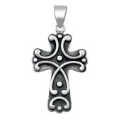 Sterling silver cross pendant. 