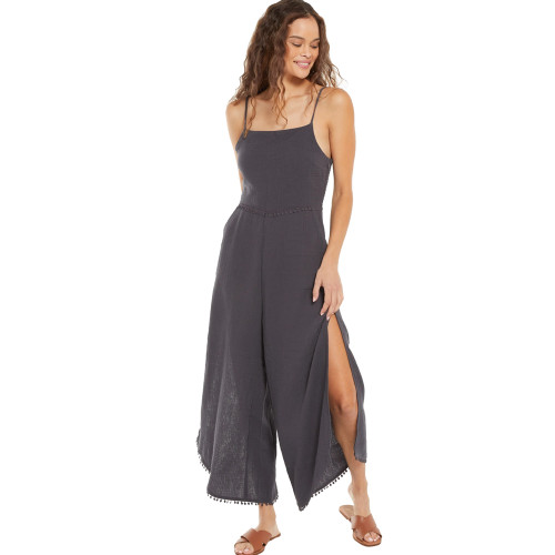 Z Supply Charcoal Grey Wayfarer Gauze Jumpsuit