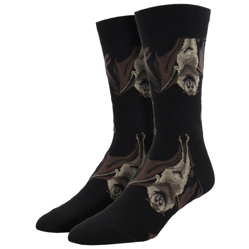 HALLOWEEN BATS MEN'S CREW SOCKS | PURPLE LEOPARD BOUTIQUE