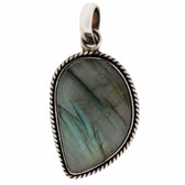 Sterling silver Labradorite pendant. 