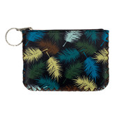 Colorful Feathers Zippered Coin Purse