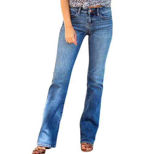 JUDY BLUE MID RISE BOOT CUT JEANS | PURPLE LEOPARD BOUTIQUE
